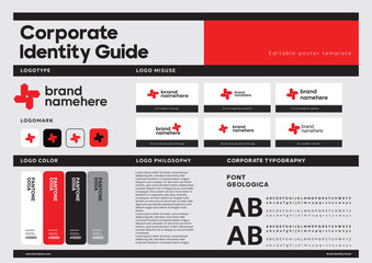 corporate identity and brand guidelines poster