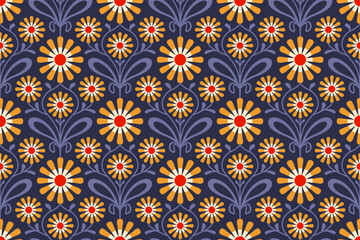 Fabric Prints' Beauty. Seamless Patterns with Mosaic Ornaments