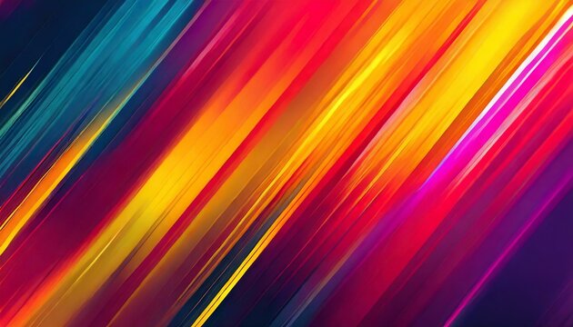 Abstract Color Trails: Motion Blur Effect