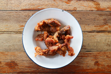 deep fried pork, pork or fried pork