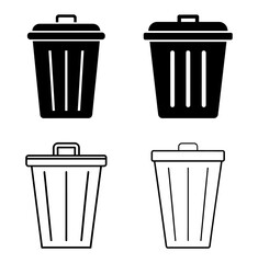 Bin icon Set