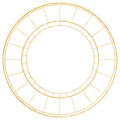 Png constellation circle gold line art, transparent background © Rawpixel.com