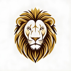 Obraz premium lion icon or lion logo, lion head mascot, illustration of an lion, lionhead vector, lion head mascot, Logo lion, icon lion, tiger
