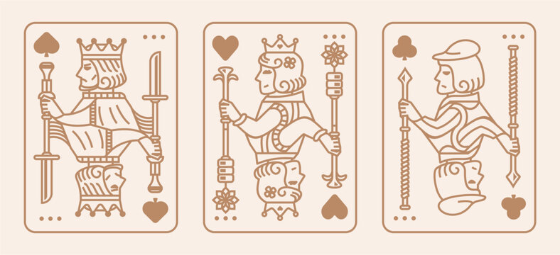 Playing Card King Queen Jack Joker Images – Browse 3,331