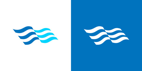 Air conditioner logo vector wind