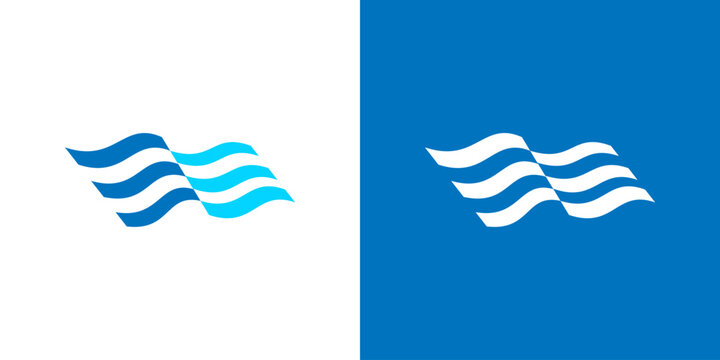 Air conditioner logo vector wind