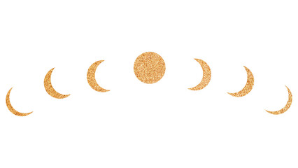 Moon phrase png, spiritual illustration, transparent background
