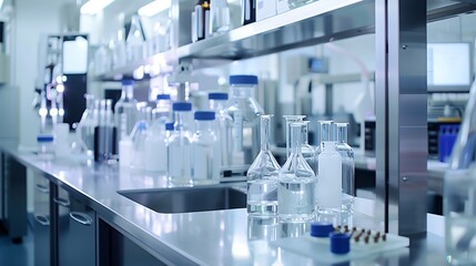 Customized medication development through molecular engineering, pharmaceutical lab, space for content