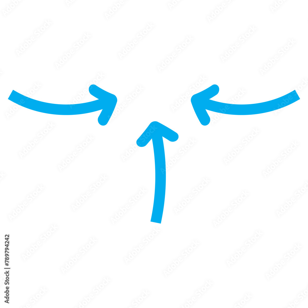Poster different 3 black arrows icons, vector set. abstract elements for business infographic. up and down 