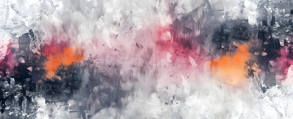 A painting background of smoke and fire with a red and orange hue. The painting is abstract and has a mood of chaos and destruction - obrazy, fototapety, plakaty