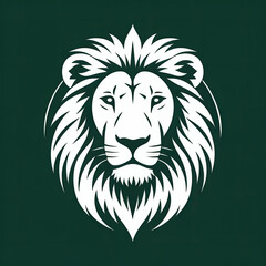 Fototapeta premium lion head illustration, lion head vector, lion head icon, circle logo or icon lion, tatto lion, tatto, logo lion, icon lon