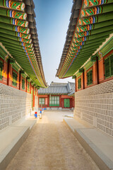 대한민국 서울 경복궁 전통건축 기와지붕 궁궐풍경