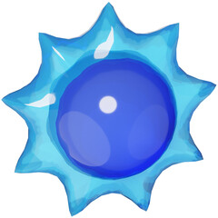 Sun Day Weather Ecology Nature 3D Object