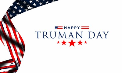Truman Day. A holiday to celebrate concept vector illustration.