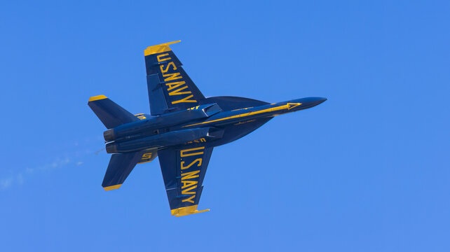 The Navy's Blue Angels demonstration Team 