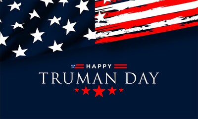 Truman Day. A holiday to celebrate concept vector illustration.