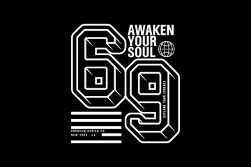 Streetwear typography graphic design aesthetic quotes template printable