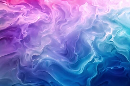 Blue liquid waves abstract design background