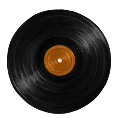 Vinyl record png sticker, music, transparent background
