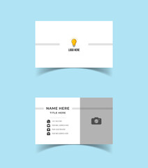 Modern Creative and Simple Corporate Business Card Template Design.	