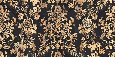 Classic sophistication in seamless damask paper texture. Timeless elegance concept. AI Image