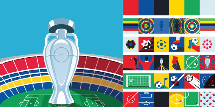 Soccer / Football design template,free copy space, vector	