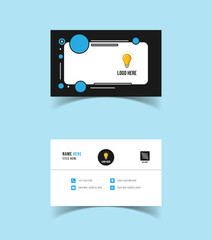 Modern Creative and Simple Corporate Business Card Template Design.	