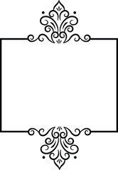 Vintage ornament frame border vector design