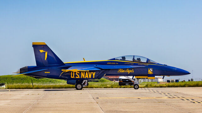 The Navy's Blue Angels demonstration Team 