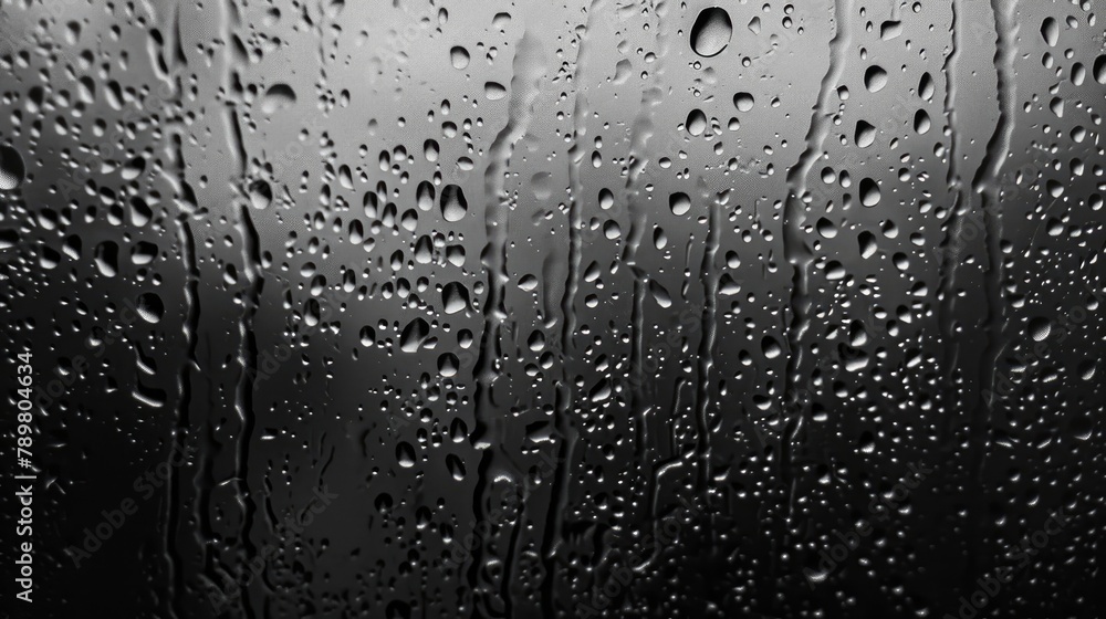 Sticker black water rain drop background