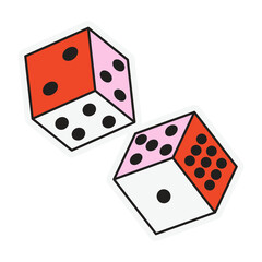 PNG Dice cubes, transparent background