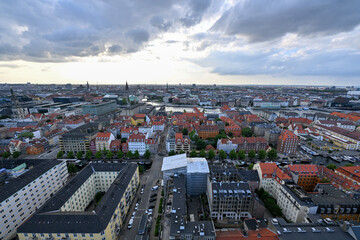 Fototapeta na wymiar Panoramic View - Copenhagen, Denmark