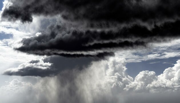 storm clouds timelapse, wallpaper texted Panorama view of overcast sky. Dramatic gray sky and white clouds before rain in rainy season. Cloudy and moody sky. Storm sky. Cloudscape. Gloomy and moody ba