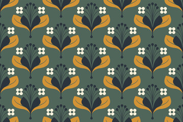 PNature's Elegance. Artistic Floral Patterns in Vector Designs