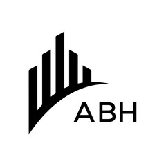 ABH  logo design template vector. ABH Business abstract connection vector logo. ABH icon circle logotype.
