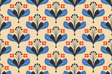 PNature's Elegance. Artistic Floral Patterns in Vector Designs