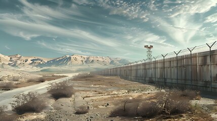 Militarized Borders: The Rise of Fortress Nations and the Restriction of Free Movement in - obrazy, fototapety, plakaty