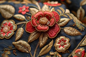 Zardozi Embroidery India rich, heavy embroidery often seen on garments and accessories, telling...