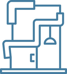 Modern Building Line Icon