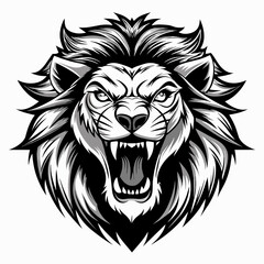 lion head vector lion head mascot head of lion Vector Illustration 