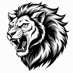 lion head vector lion head mascot head of lion Vector Illustration 