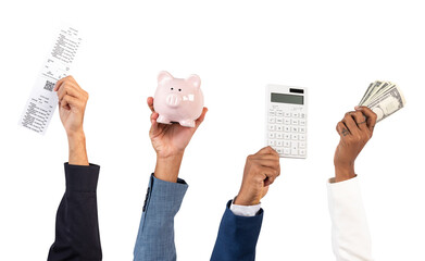Png Shopping and budgeting mockup financial concept