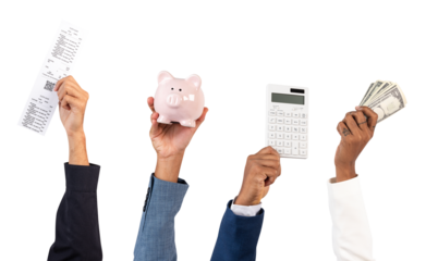 Png Shopping and budgeting mockup financial concept