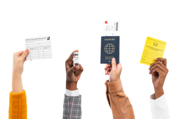 Png Covid-19 vaccine bottle certificate and passport travel