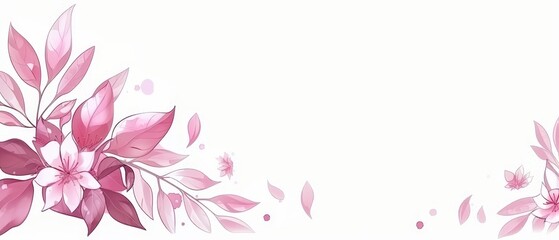 Obraz na płótnie Canvas A tight shot of a pink bloom against a pristine white backdrop Inscribe here