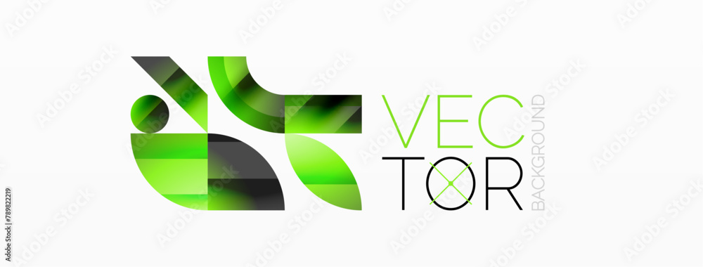 Aufkleber the vector logo features a sleek design with a green rectangle and a black circle, complemented by e