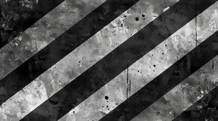  diagonal stripe pattern on concrete, adorned with paint splatters