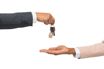 Png Hand giving key mockup real estate agent