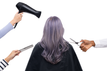 Png Barber’s hairstyling mockup women’s salon jobs and career campaign