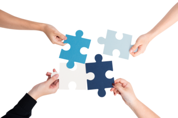 Png Hands holding puzzle mockup business problem solving concept